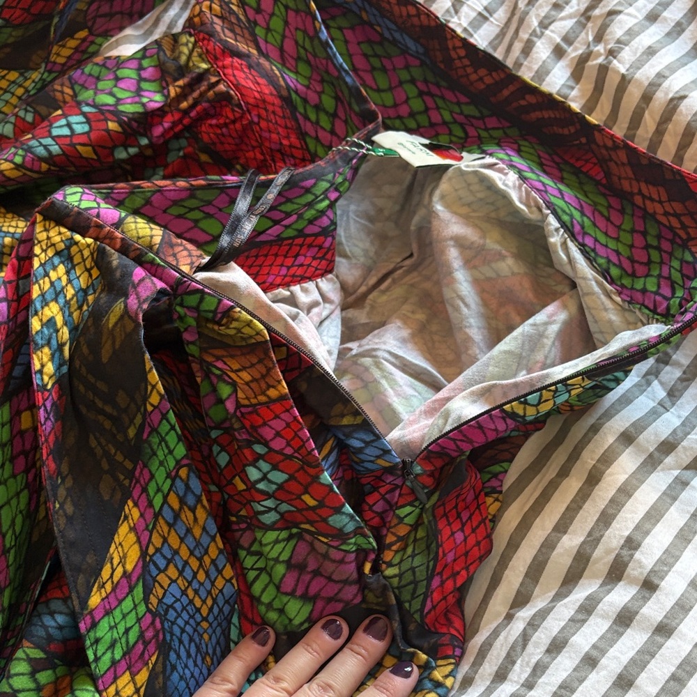 FARM Rio Colorful A-Line Skirt - Picture 11 of 12